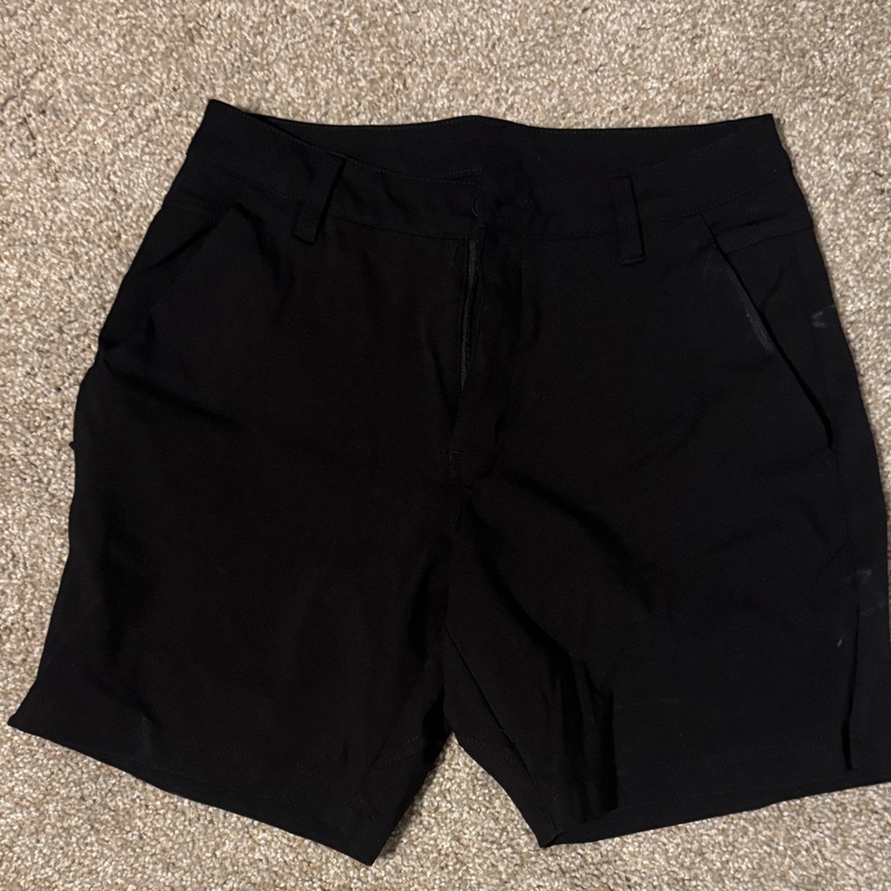 BYLT Basics Men's Jet Black Flat Front Shorts